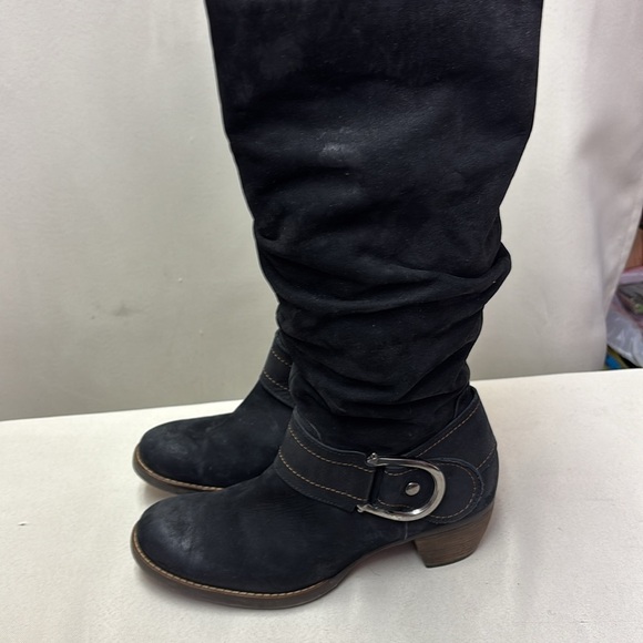 Paul Green Women's Black Knee-High Boots Size 7 - Picture 5 of 10